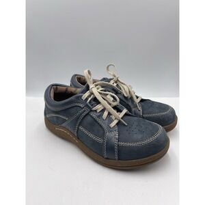 Barefoot Freedom Geneva Drew Shoes Blue Leather Diabetic Women's 7W ‼️Read